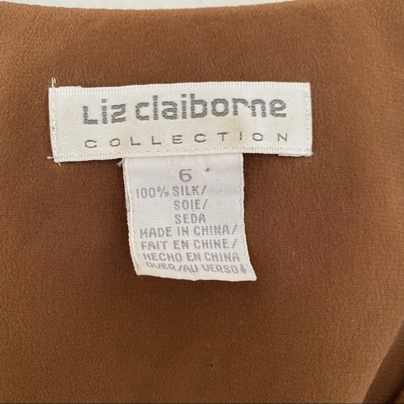 VINTAGE Liz Claiborne silk blouse - Picture 3 of 7